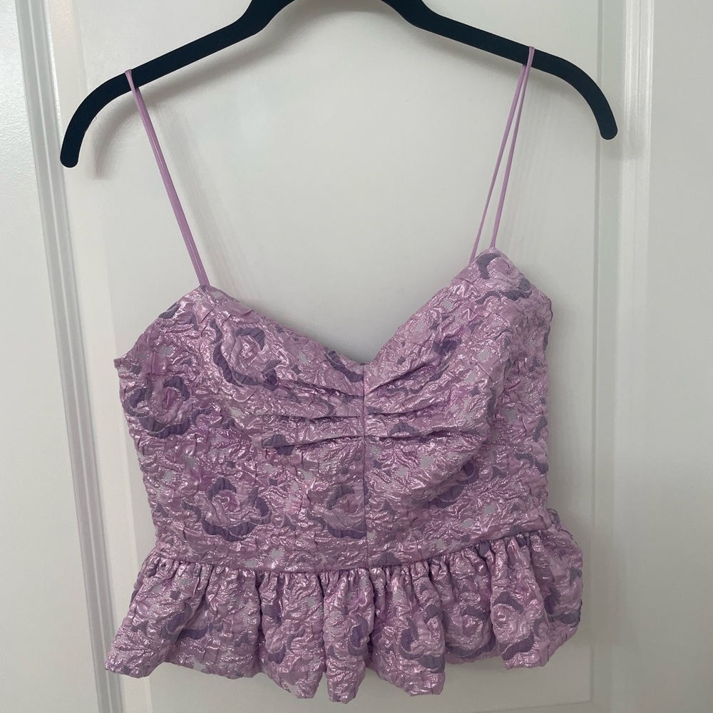 Lavender Floral Women's Top